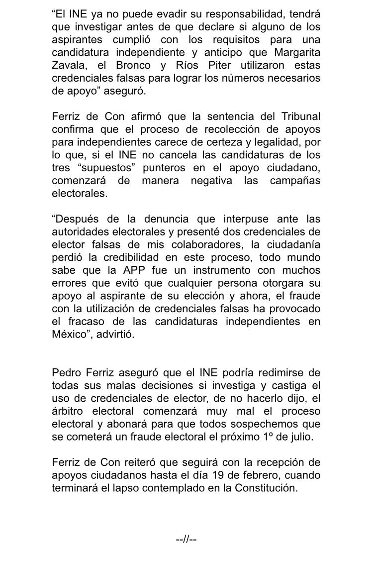 El <a href="/INEMexico/">@INEMexico</a>  esta obligado a investigar el mercado negro de credenciales de elector y castigar a los aspirantes que las usaron.