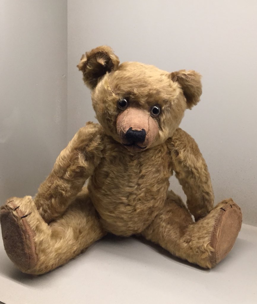 artofthewake's tweet photo. I was at the most wonderful exhibition in the @V_and_A in London today. Winnie the Pooh, drawings by Shepherd and photos of little Christopher Robin. I discovered Milne’s books when I was 30 and Joyce’s FW 10 years later. #samehumour https://t.co/bex1HUb1nm