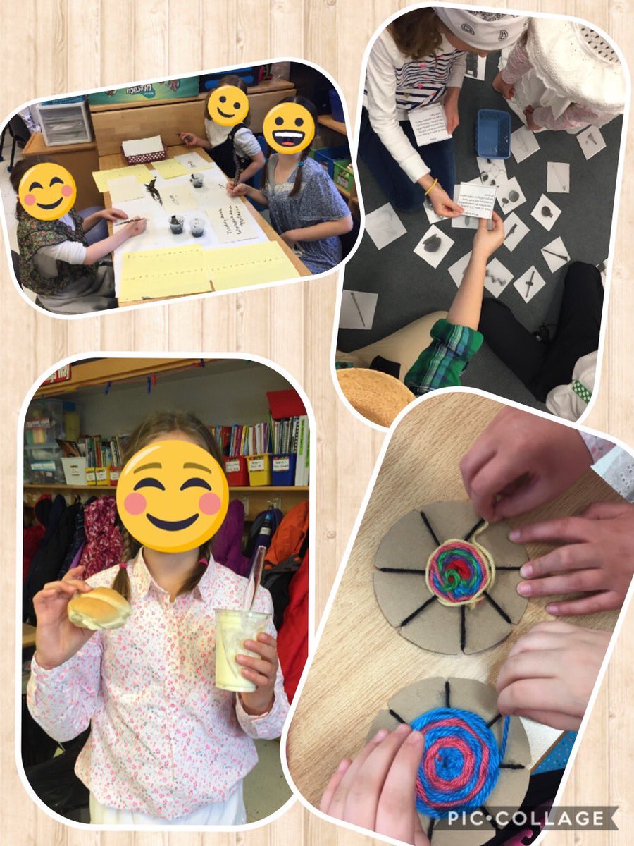 MissStickley's tweet photo. Busy day in Grade 2/3! The Grade 2s had an Early Chinese New Year celebration and the Grade 3s enjoyed a Pioneer Day! #LifeInGrade23 #sccdsb https://t.co/a612SIsOs0