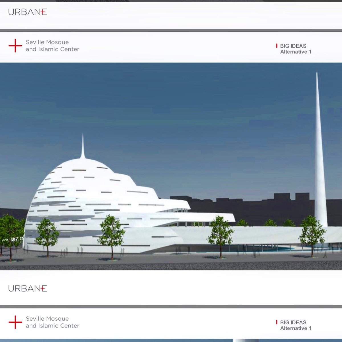 Saya diminta menjadi arsitek Masjid Raya di Sevilla, Spanyol. Ini alternatif desainnya. Doakan lancar pembangunannya yang masih butuh bantuan dana dari semua umat Islam sedunia. Dana terkumpul baru 1%. Kontak @mezquitasevilla untuk detailnya. Bantu mereka ya teman-teman muslim .