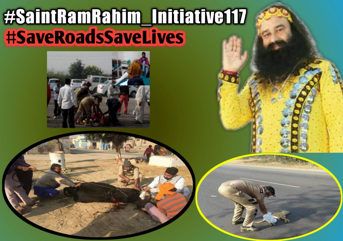 PriteeSharma91's tweet photo. #SaintRamRahim_Initiative117 
#SaveRoadsSaveLives is a great initiative taken by St. @Gurmeetramrahim ji for save people from  road accidents. &amp; Heat's off  to @derasachasauda Followers who are doing this selfless humanity work. https://t.co/y6xgZn6udr