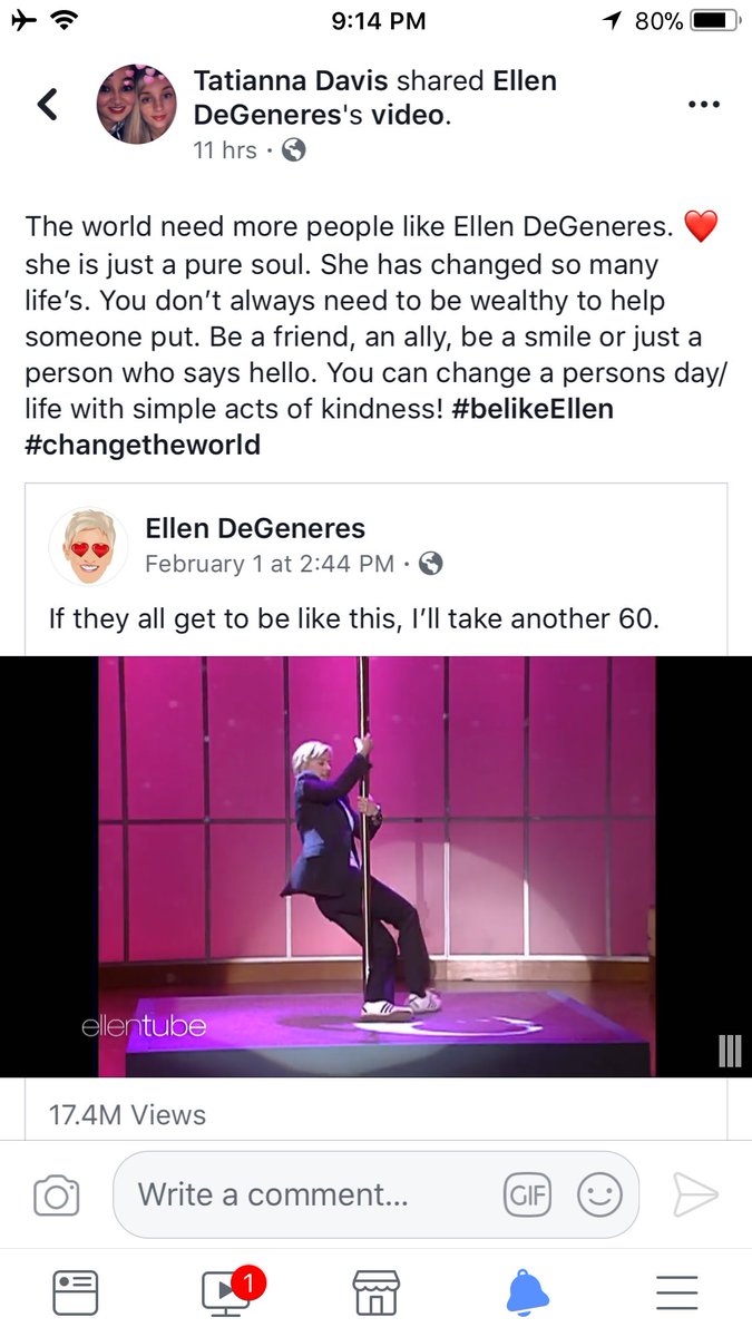 SmokeyAmethyst's tweet photo. Thank you @TheEllenShow. Even in the darkest of days you find ways to bring joy to people around the world! Your an inspiration. 💕 #belikeellen #changetheworld #loveisthecure #EllenDeGeneres #myhero https://t.co/R2FRW3c1cZ