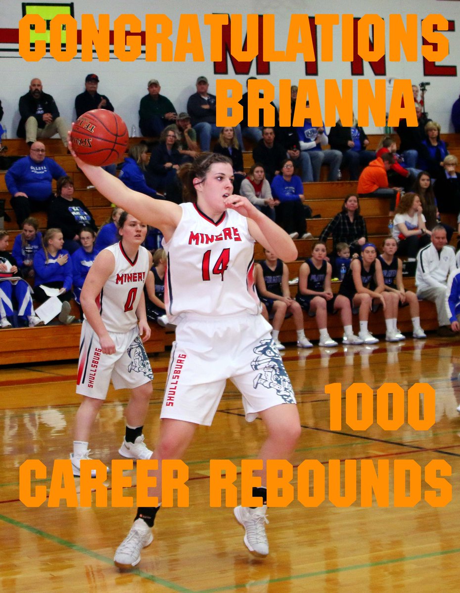 gunnersports's tweet photo. With her 10th rebound of the night, Shullsburg senior Brianna Leahy @Bril2018 tallies her 1,000th careet rebound. @NorbertDurst #wisgb #shullsburgpride https://t.co/LZJRRzr22v