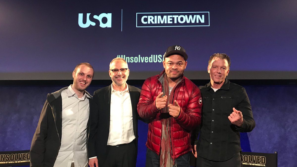 Thank you @shinybootz, @GregKading, and @crimetown's @msmerling and @mrzacsp for tonight's #UnsolvedUSA discussion. Make sure you're ready for the limited series premiere February 27 on @USA_Network.
