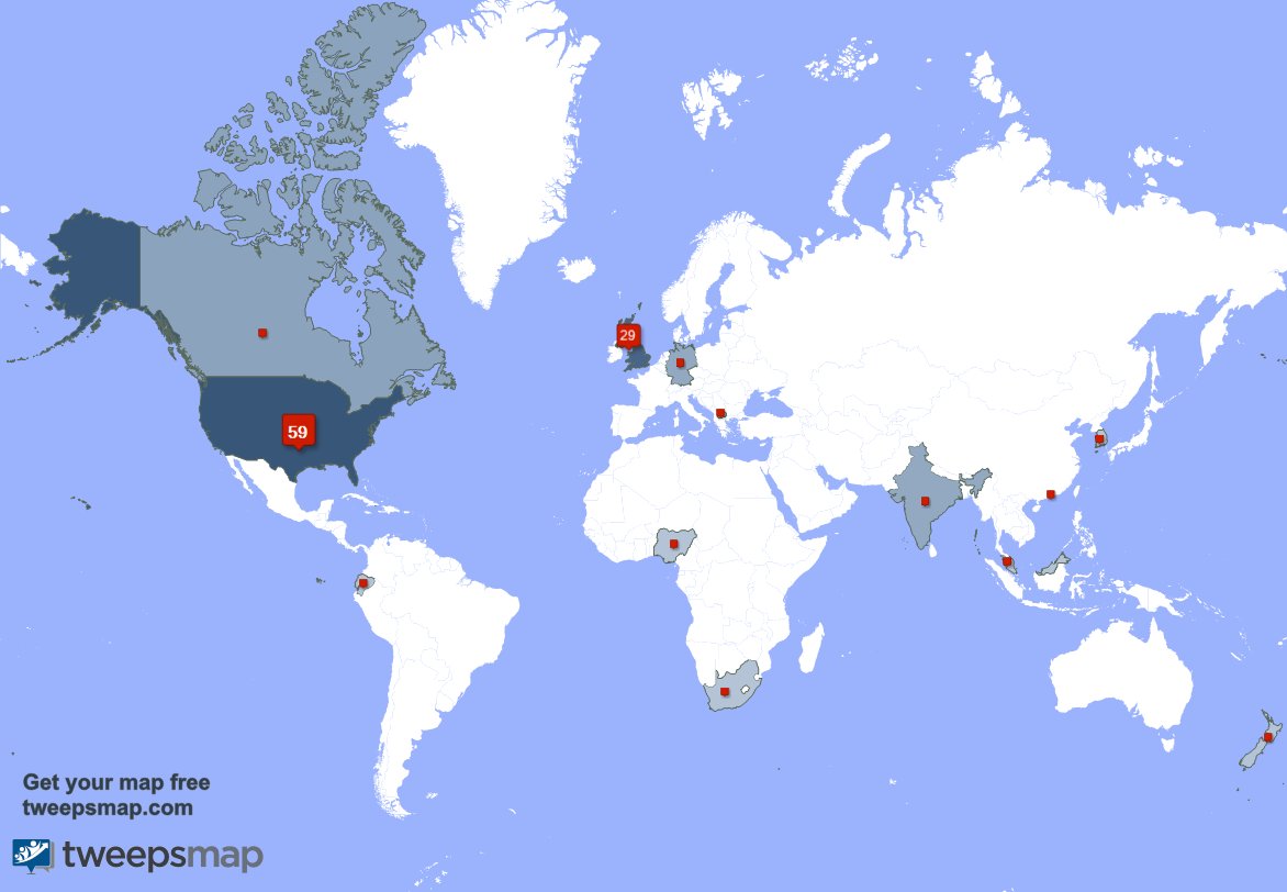 SpyAuthors's tweet photo. My followers live in 13 countries: USA(56%), UK.(28%)... https://t.co/LqrsjmVGpa Get your free map! https://t.co/4hUJj6CYv5