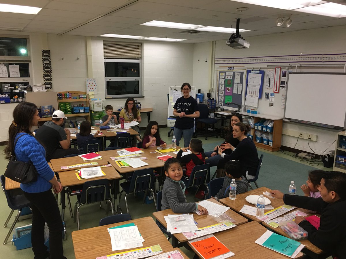Math games during Second Grade Family Night <a href="/HyblaValleyES/">Hybla Valley ES</a>
