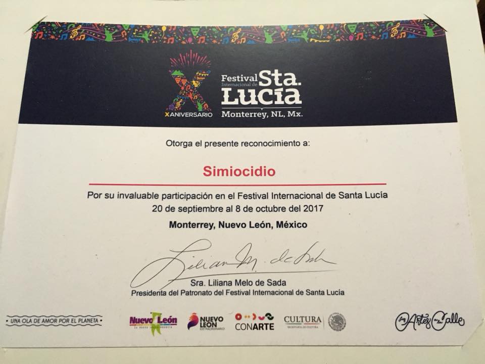simiocidio's tweet photo. Gracias al Festival Internacional de Santa Lucía del estado de Nuevo León y al apoyo de AMI Noise Records
#Simiocidio https://t.co/PULgiuXehn
