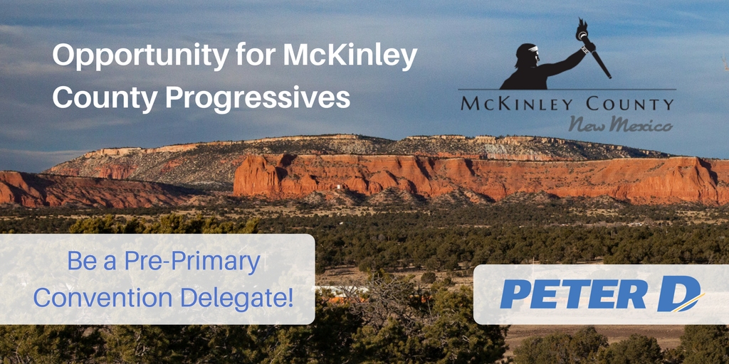 PeterD4Gov's tweet photo. McKinley County, NM progressives! Become a Democratic delegate to vote for change and carry the peoples' agenda forward. Time is very short, so please contact Tracy at tracyjuechter@gmail.com TODAY and we'll get you the information you need. https://t.co/6ZGM1hwElF