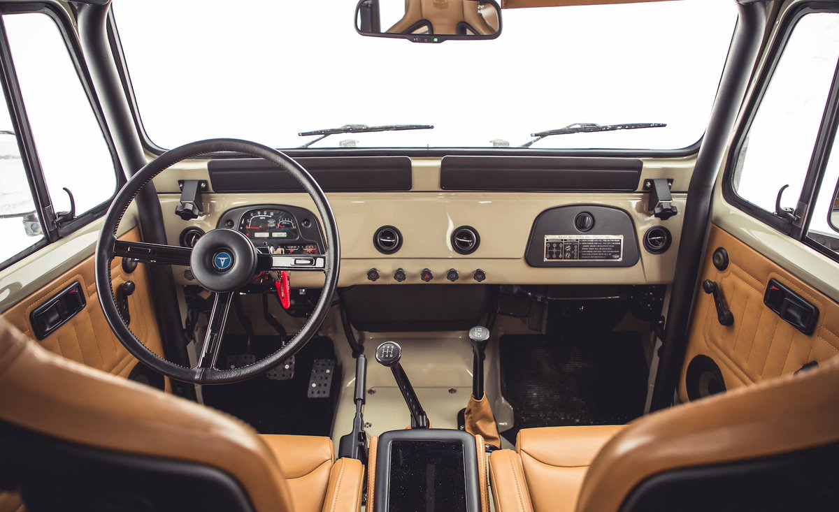 Testing this restored $200K <a href="/Toyota/">Toyota USA</a> Land Cruiser from <a href="/TheFJCompany/">The FJ Company</a> was sweet—and proved you can't put a price on time travel: crdrv.co/A91EWK0