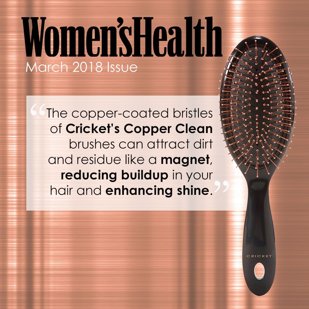 CH_BBA's tweet photo. Don't miss @CricketTools' COPPER CLEAN BRUSHES in the March issue of Women's Health.
👉 Copper coated bristles help reduce hair build up
👉 Reduction of buildup allows hair to shine and look healthier
#CricketTools #BeautyBrandAgents #ColemanHarrison https://t.co/xwR7Blmdb4