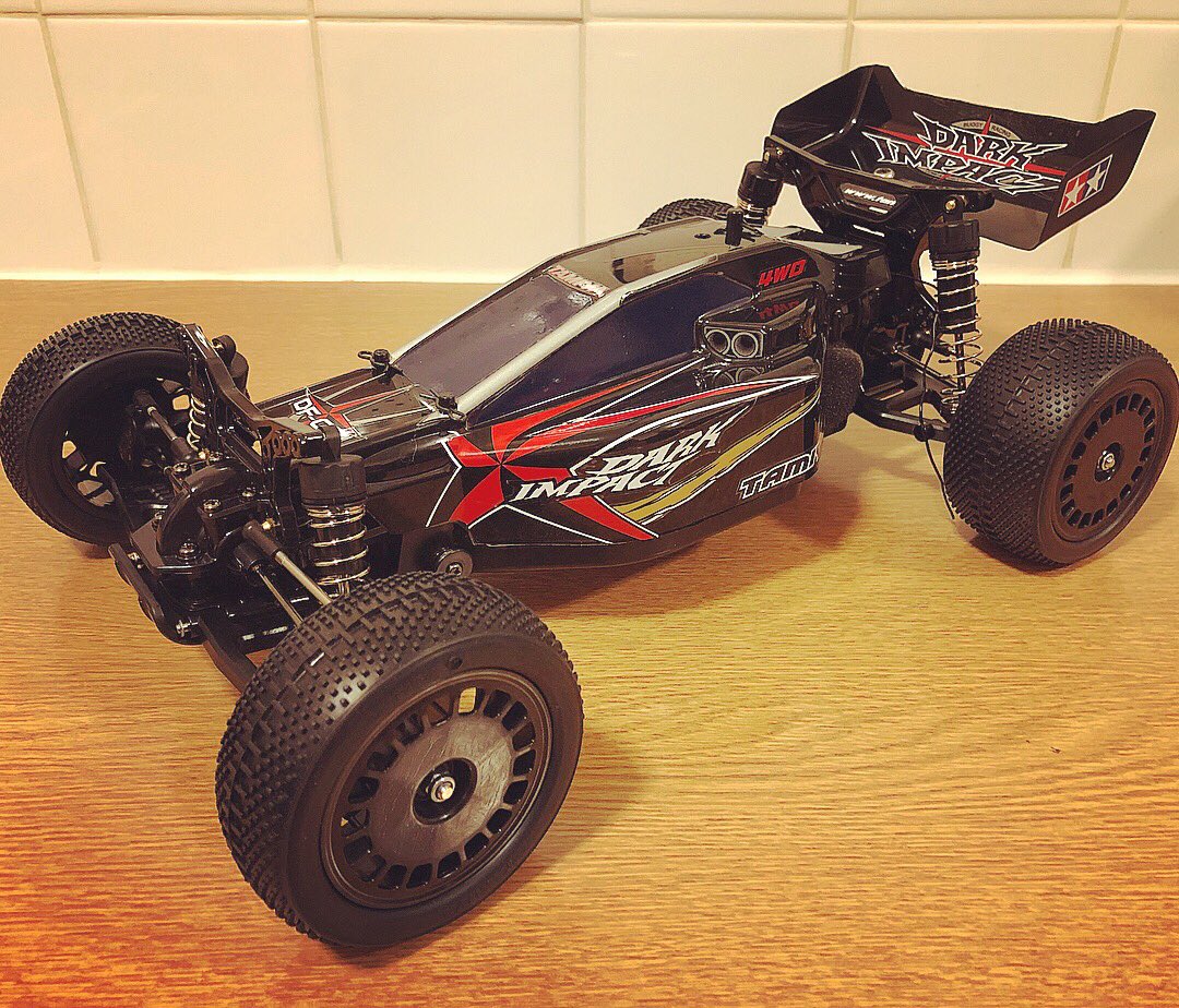 rscscalemodels's tweet photo. The #Tamiya #DarkImpact is #finished and ready to post to the #customer. This model has been #painted to the #boxart and has been fitted with a #SuperStock #BZmotor.
#wheels #foracustomer #radiocontrol #rccars #rcbuggy #rscscalemodels #rcmodel #blackpaint #brandnew https://t.co/QUepCTANiZ