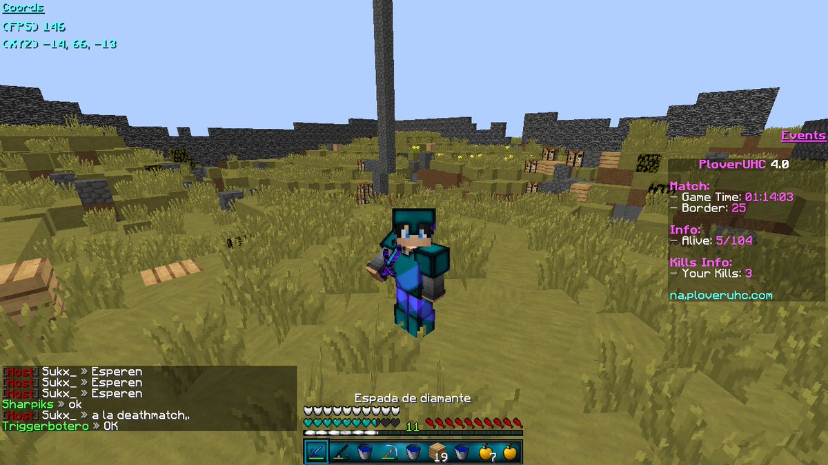 Sharpiks_'s tweet image. gg xd TOP 5 @PloverUHC  3 kills nada mal :D