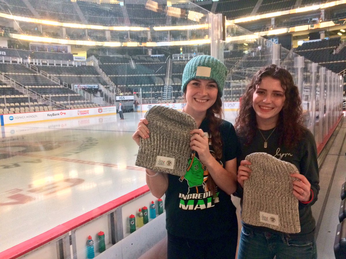 If you got a LYM ticket package for tonight's #Pens game, stop behind the <a href="/keybank/">KeyBank</a> Club to pick up your beanie! Beanies will also be for purchase during the game if you didn't get a ticket package ☺️