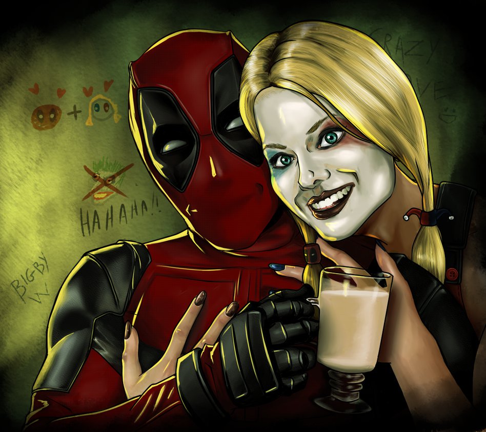 XHarlsQuinnX's tweet photo. #ThursdayThoughts Our crazy love, and a cuppa too! #AlmostSaneMoment https://t.co/MqjrMh26NB