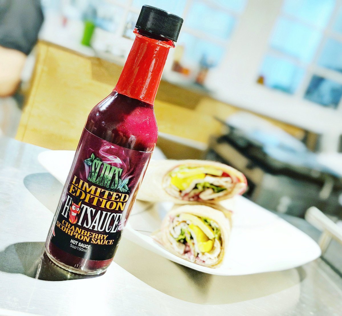 willies_cafe's tweet photo. Trying out our Cranberry Turkey Wrap with some of @SlimsPepperCo Cranberry Scorpion Sauce!..Let us know; would you try it?🔥😋🍴- #LdnOnt #OEV #630Dundas https://t.co/PL2Gno5sgG
