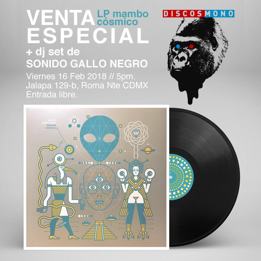 OpenDatesmx's tweet image. 👉Esta noche nos vemos en el @elimperialclub con @sonidogayonegro + dj set a cargo de @AlanAnayaMX y mañana en @DiscosMono en la venta especial del LP #MamboCósmico 🔥🔥🔥