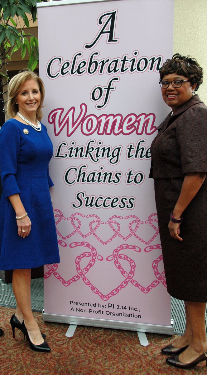 DATKINSFOR4TH's tweet photo. #TBT with @FirstLadyOfLA celebrating women, linking the chains to success. #dATKINSfor4th https://t.co/69EKDwjdfJ