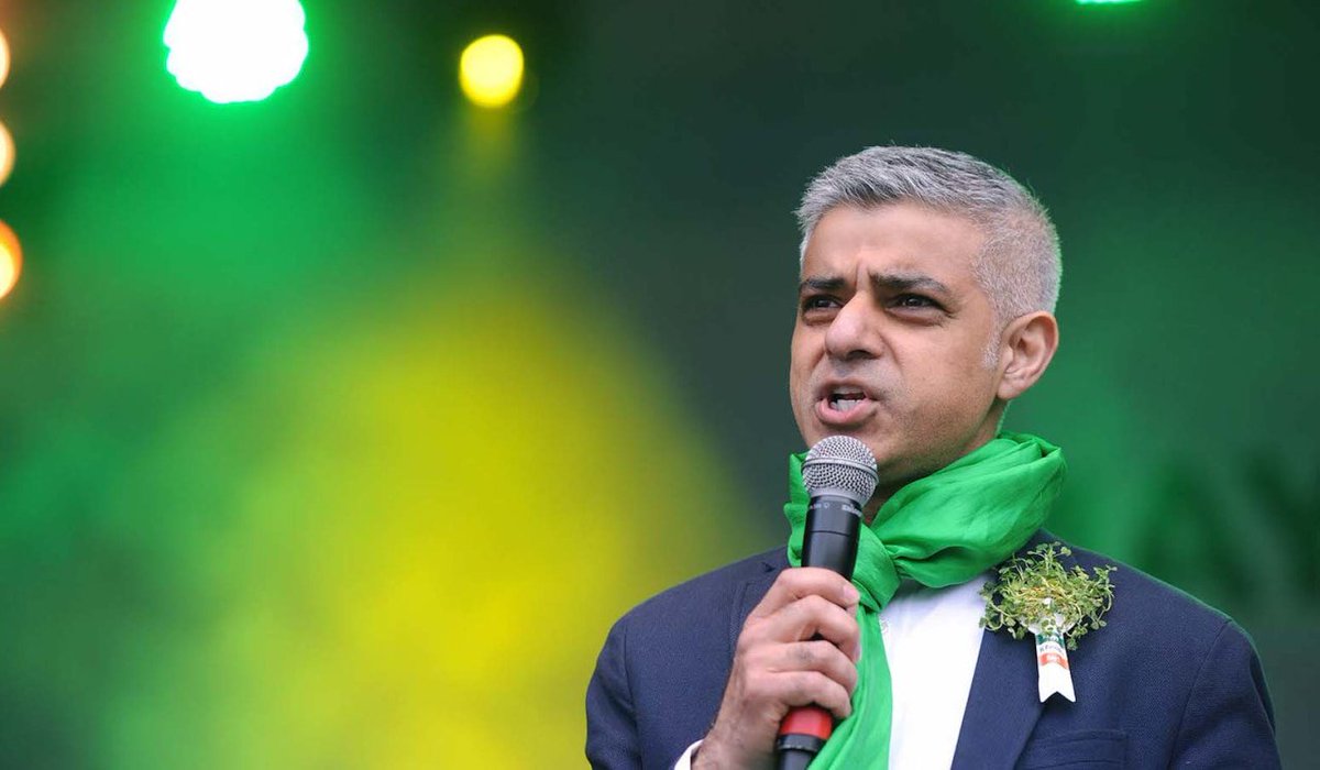 theirishpost's tweet photo. 'Irish are open, resilient and lively' - London Mayor Sadiq Khan announces biggest yet St Patrick’s Day festival #StPatsLDN https://t.co/PdXcnCTTCK https://t.co/kMI9lYvmSI