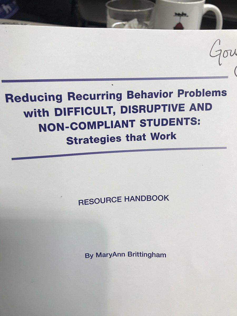 Our reaction to misbehavior either feeds the behavior or stops it from escalating. Excited to bring back tools and strategies from a fabulous workshop!
