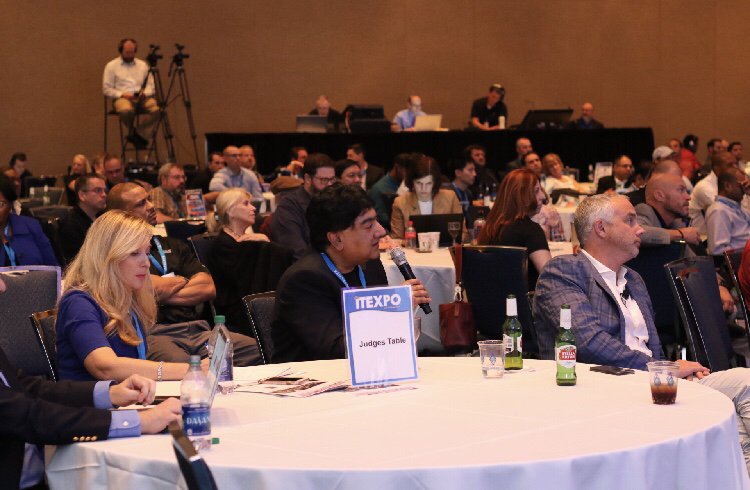 #AI to help put an end to #breastcancer ?! Now we are talking about the #futureoftech and #techandmedicine with <a href="/welwaze/">Welwaze Medical, Inc.</a> , the judges seem to love but have bigger questions about #launchingtomarket ! #kickstarts 

#RIDETHEWAVE #ITEXPO2018 <a href="/ITEXPO/">ITEXPO | February 10-12, 2026</a>