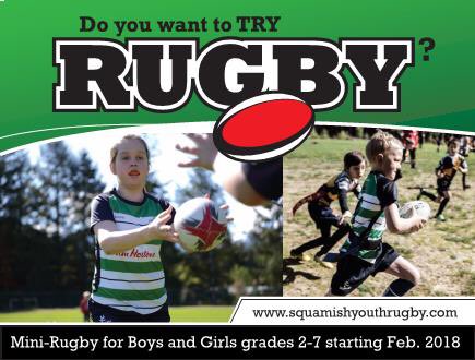It starts tonight! Don’t miss the start of the Spring season. 5-6pm at Don Ross Middle School, Brackendale, BC 🏉