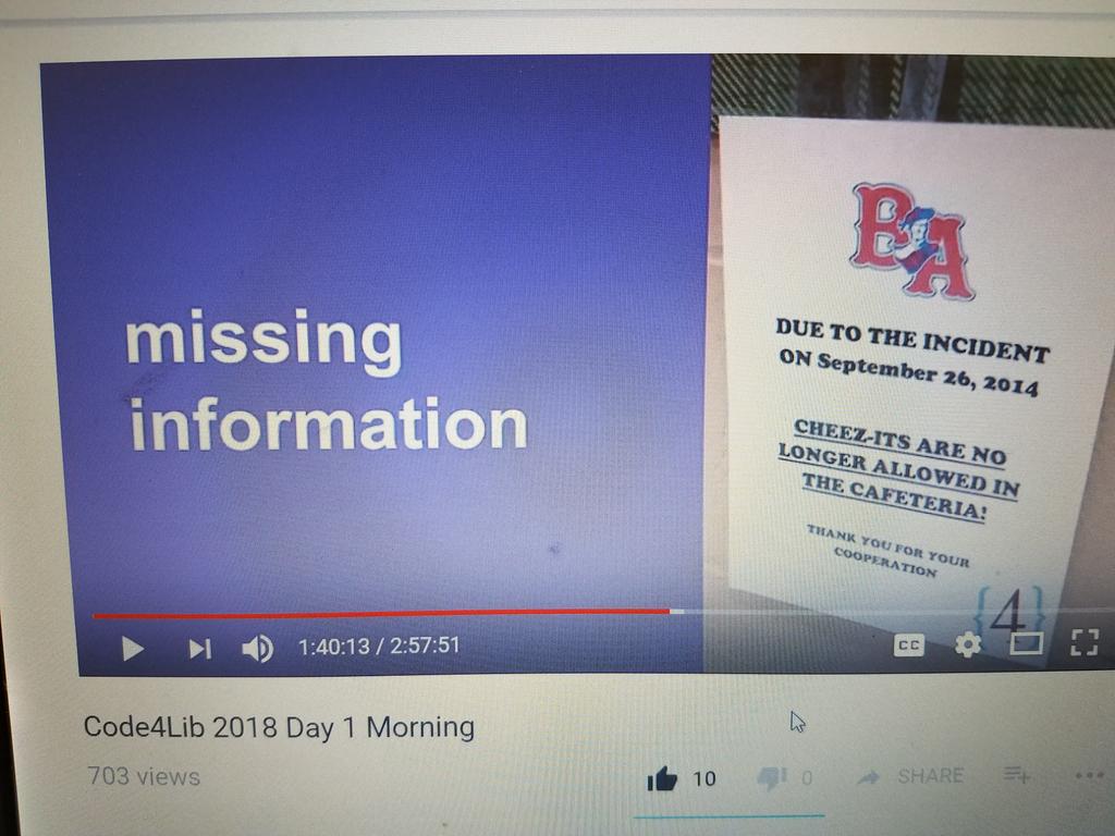 hoopslibrarian's tweet image. #c4l18 lols