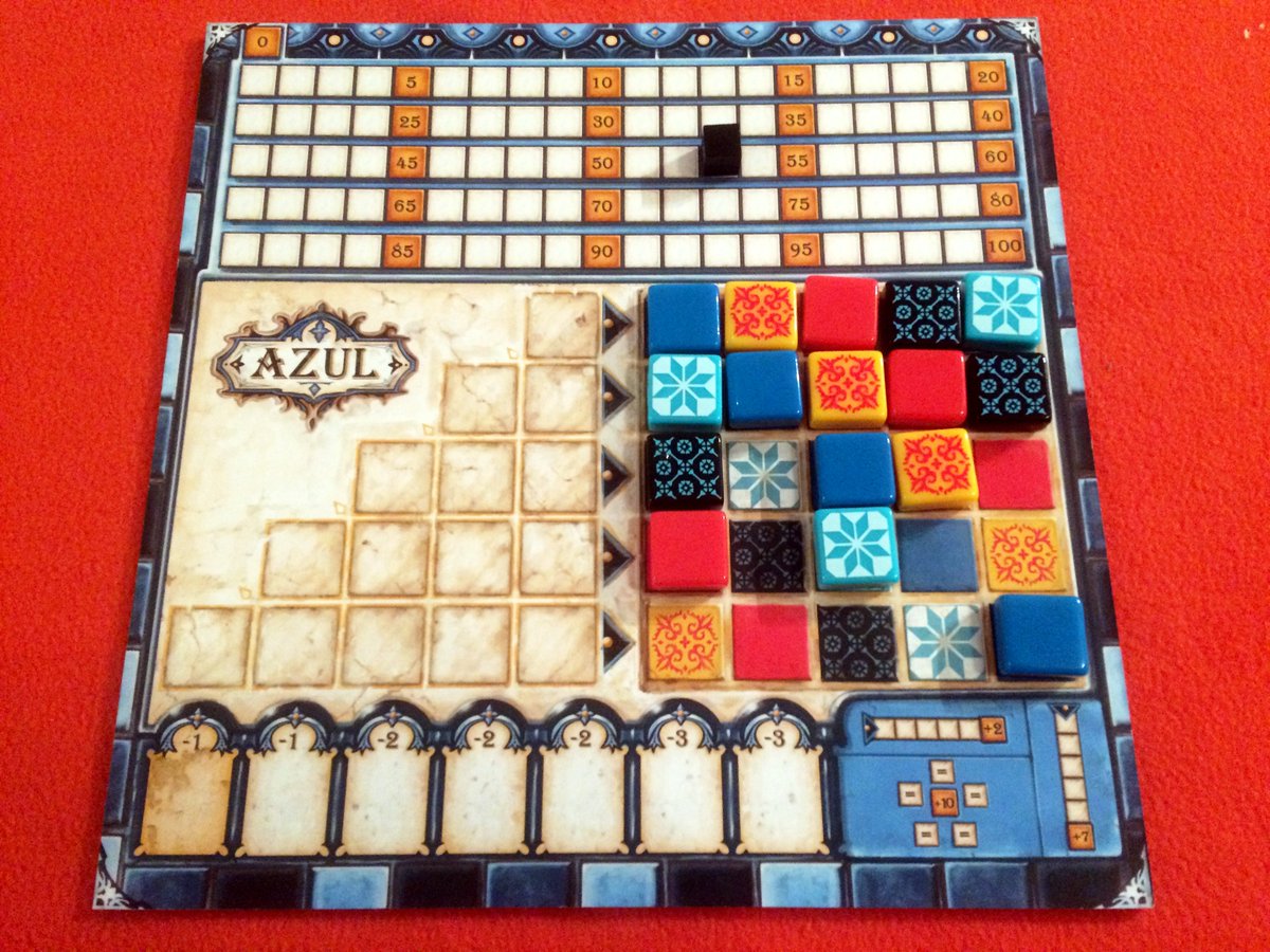 philbanting's tweet photo. Great atmosphere at @boardlygames @artefact_bham made even better by winning my first ever game of Azul 😀 Grateful for advice from fellow players though https://t.co/49cuNGxHJy