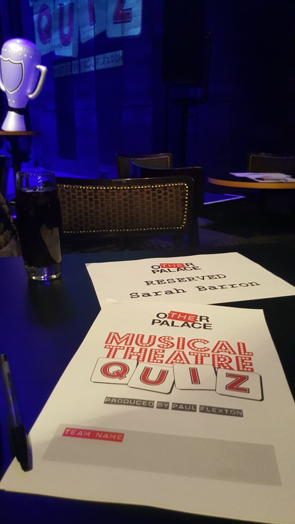 skbarrone's tweet photo. Had an absolute ball @theatrequiz @TheOtherPalace tonight. Brilliantly hosted by Paul, some challenging questions, lots of singing along and laughter. Rounded off with @OfficialALW BINGO.
Oh and Team #WEGENIUS⚡ took the winning spot 🏆 @eugeniusuk https://t.co/gxODhZRVCu
