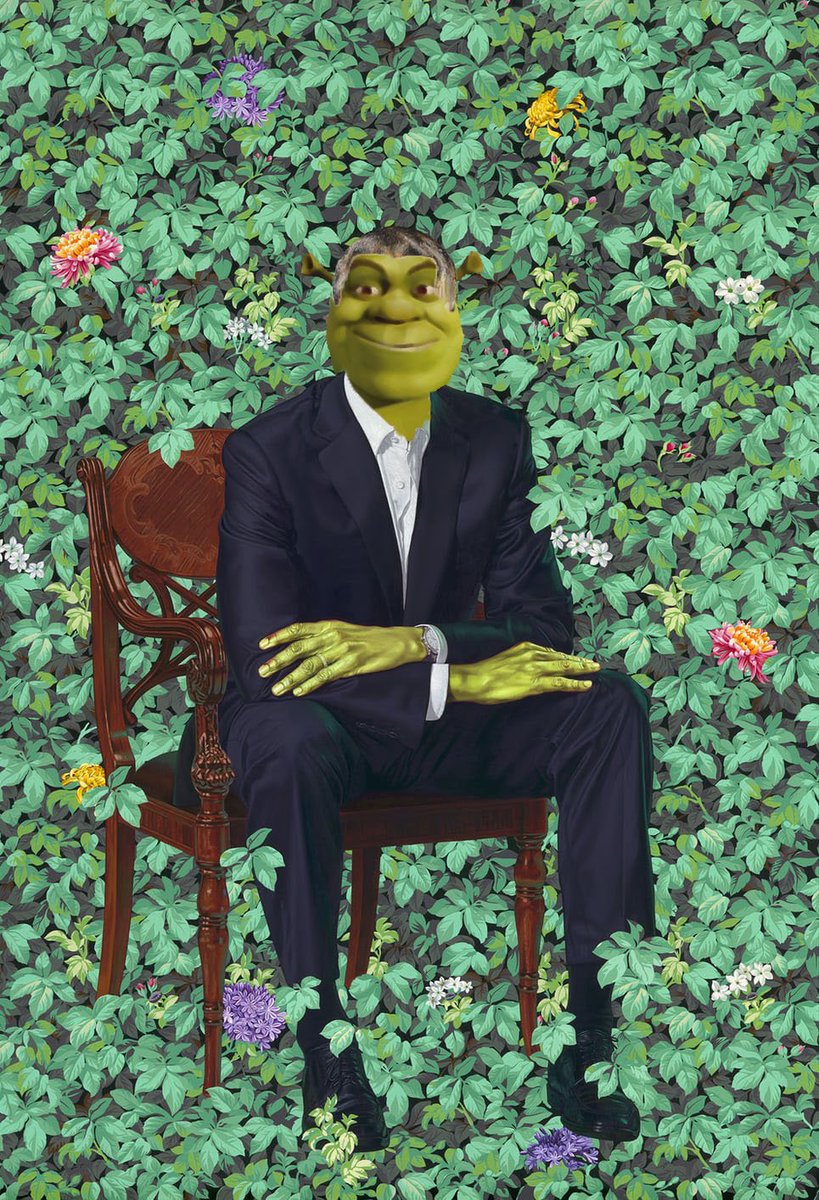 ShrekCountdown's tweet photo. #shrek5 440 days to go #ObamaPortrait https://t.co/ijSJILtOaY