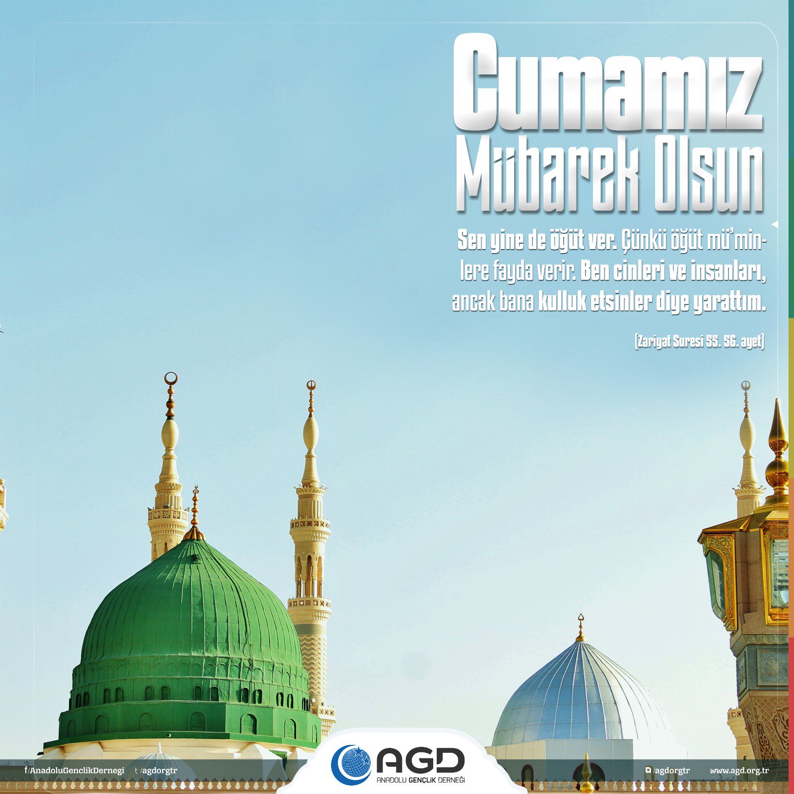 AGD Anadolu Gençlik on Twitter: "Cumamız Mübarek Olsun.. "Sen yine de