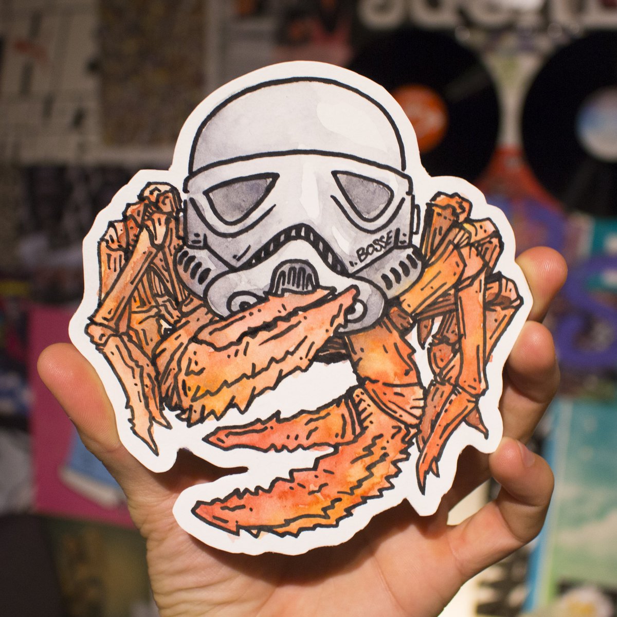brunograffer's tweet photo. Nouveau #stickers enfin disponibles !
https://t.co/8u0L7NN470
#illustration #art #dessin #drawing #watercolor #painting #starwars #darthvador #artworkd #aquarelle #painting #peinture #octopus #popart https://t.co/CSYFUh3Qvz