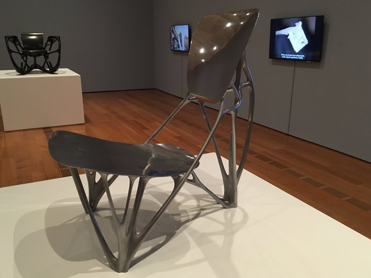 BestAtlConcerts's tweet photo. PHOTO - Part 1:  Sneak peek at the new @jorislaarman Lab Exhibit @HighMuseumofArt. It’s digitally created furniture. Super Cool... #BoacTheHigh #FineArt https://t.co/QhCcCTDLDS