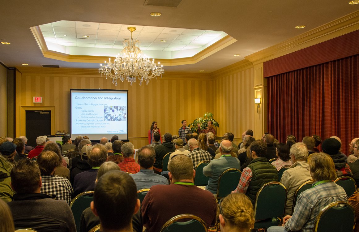 st3architecture's tweet photo. Gregor enjoyed speaking along with Cooper from @silvermaple_1 at @EfficiencyVT's Better Buildings by Design (BBD) conference last week.
Photography: Eric Hunter/GoAbout Photography
#vermontarchitect #architecture #architect #betterbuildingsbydesign #bbd #efficiencyvermont #vt https://t.co/NepZHdPZqx