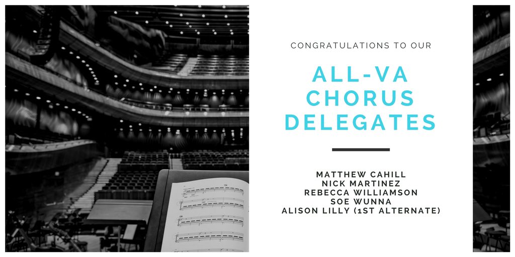 Dominion_Choir's tweet photo. Congratulations to our ALL-VIRGINIA CHORUS delegates!!! Auditions were incredibly competitive this year. Thank you to all our auditionees for pushing yourself farther and representing #domsing so well 🎶 https://t.co/PPPLBOdppX