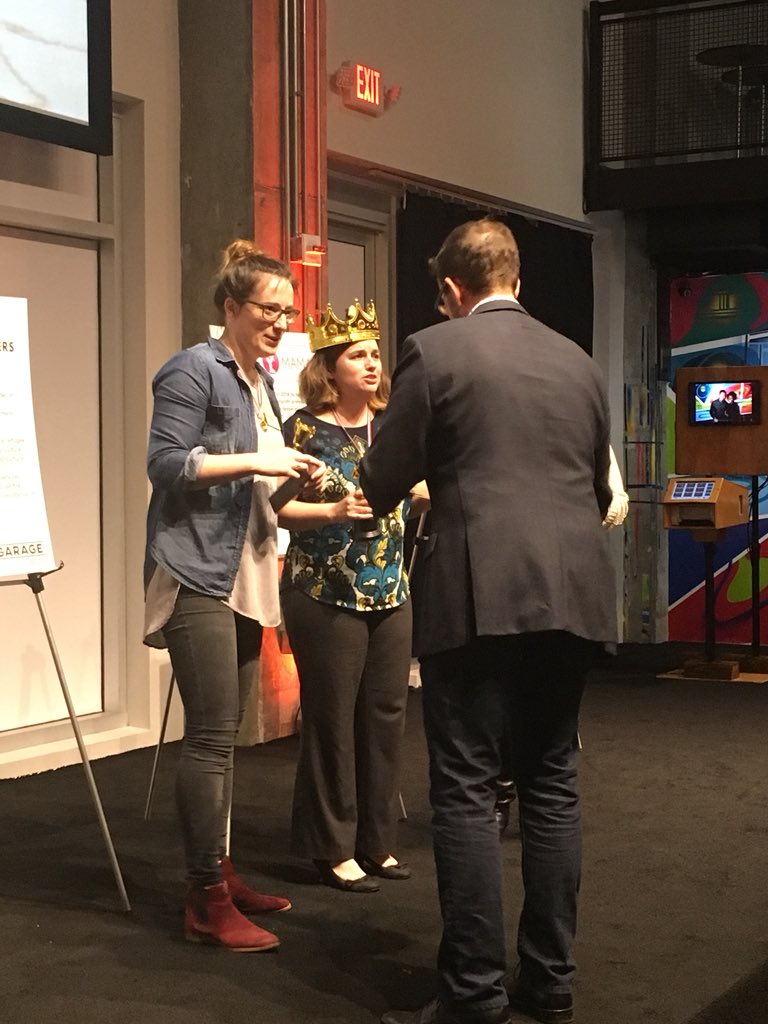 rachel_zick's tweet photo. And 1st place to @HelpingMamas! $500 and a free event rental at The Garage!! @TechSqATL #techsqatl https://t.co/klyYhvCi1W