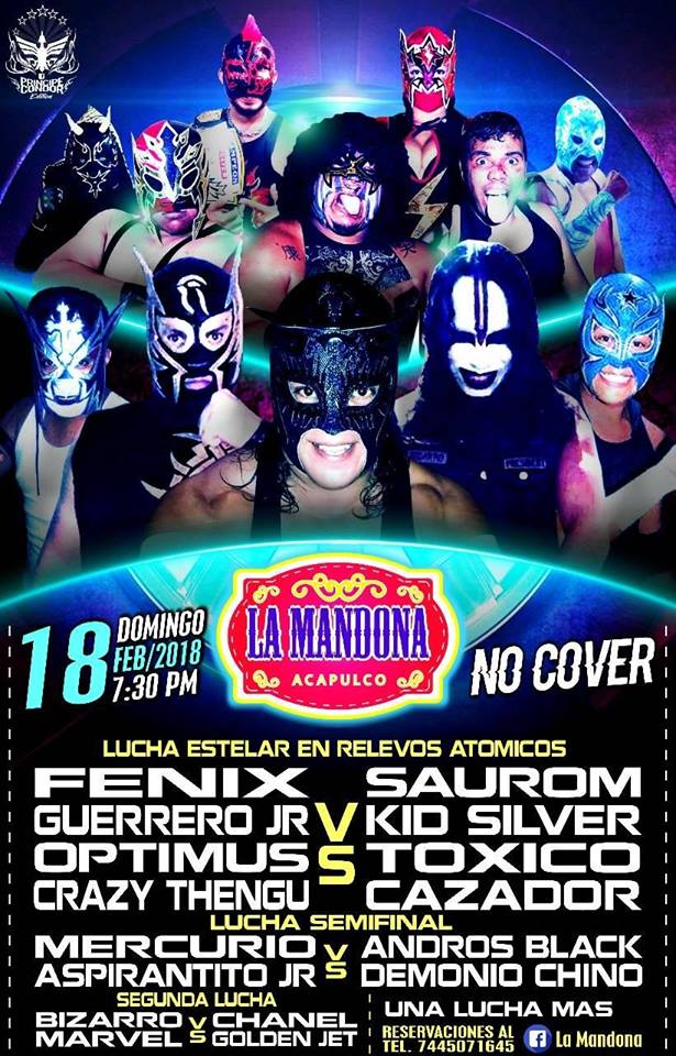 BlackMaskLucha's tweet photo. Lucha Libre Domingo   #luchalibre #wrestling #bmll #lamandona #Acapulco https://t.co/p77Tralwqz
