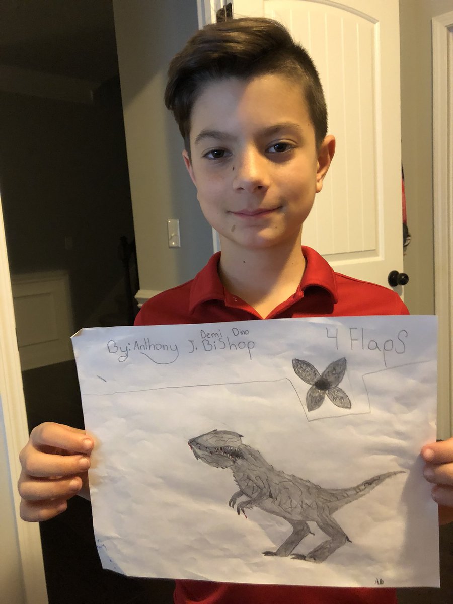 Anyone have an in with the Duffer Brothers? Demi-Dino for Season 3 anyone? #StrangerThings #dufferbrothers #thiskidwantsapart