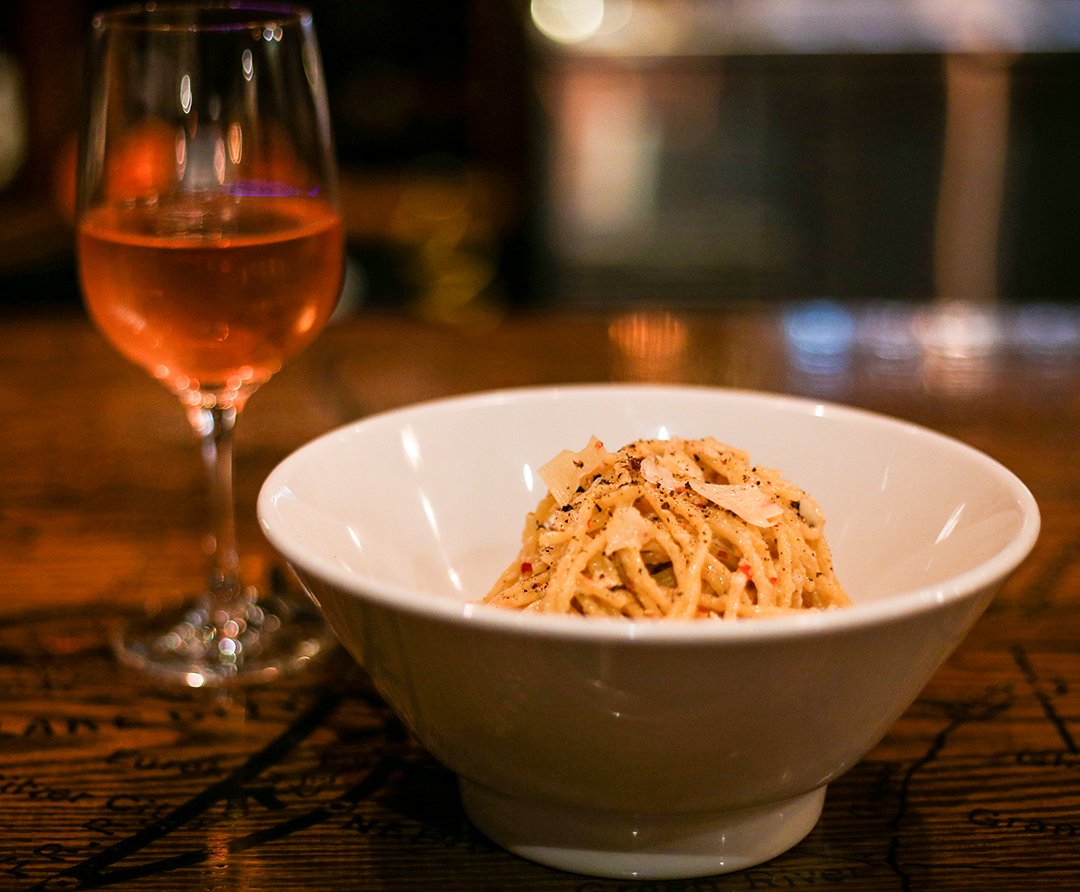 Dinner is served! Come enjoy dishes, like our Cacio e Pepe, Thursday-Sunday, 4pm-close.