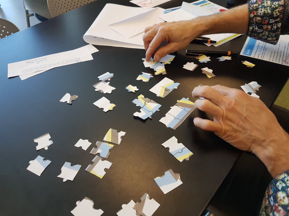 bohnjovial's tweet image. Encouraging resilience, problem solving, and collaboration with an escape room puzzle. #SparkShiftLab #CCTCA2018