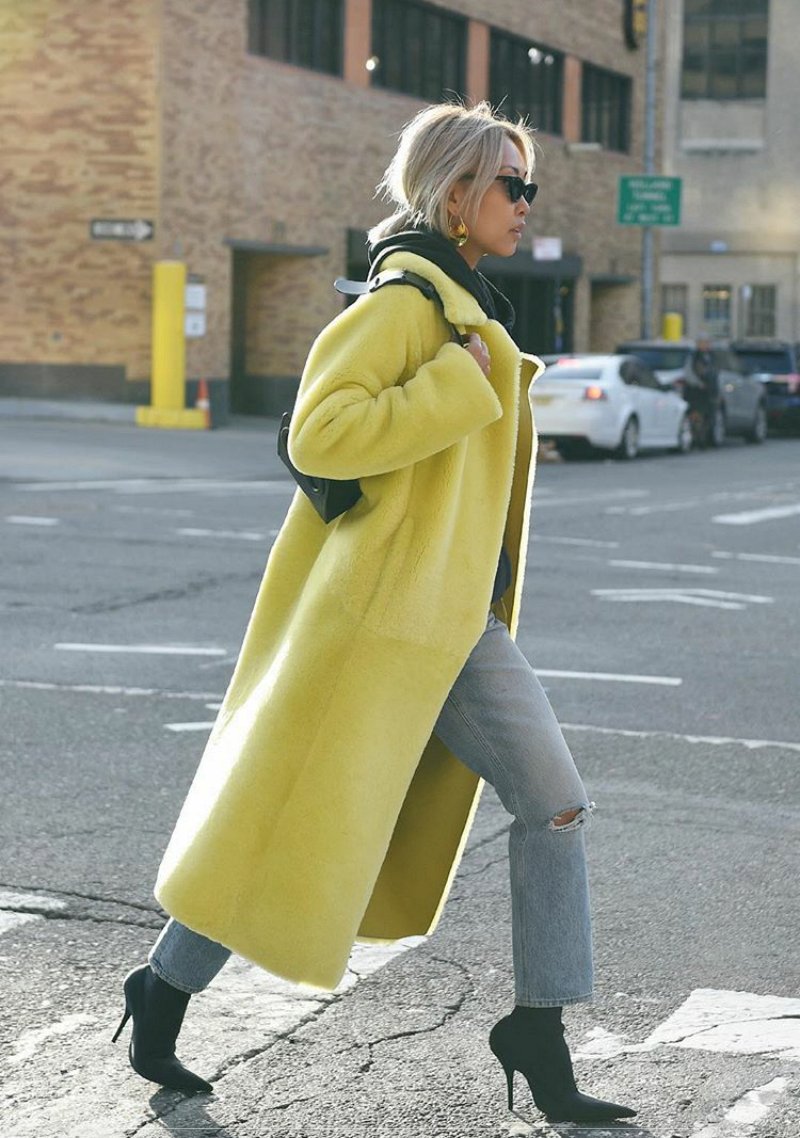 Having a major citrus moment #NYFW  #ootd