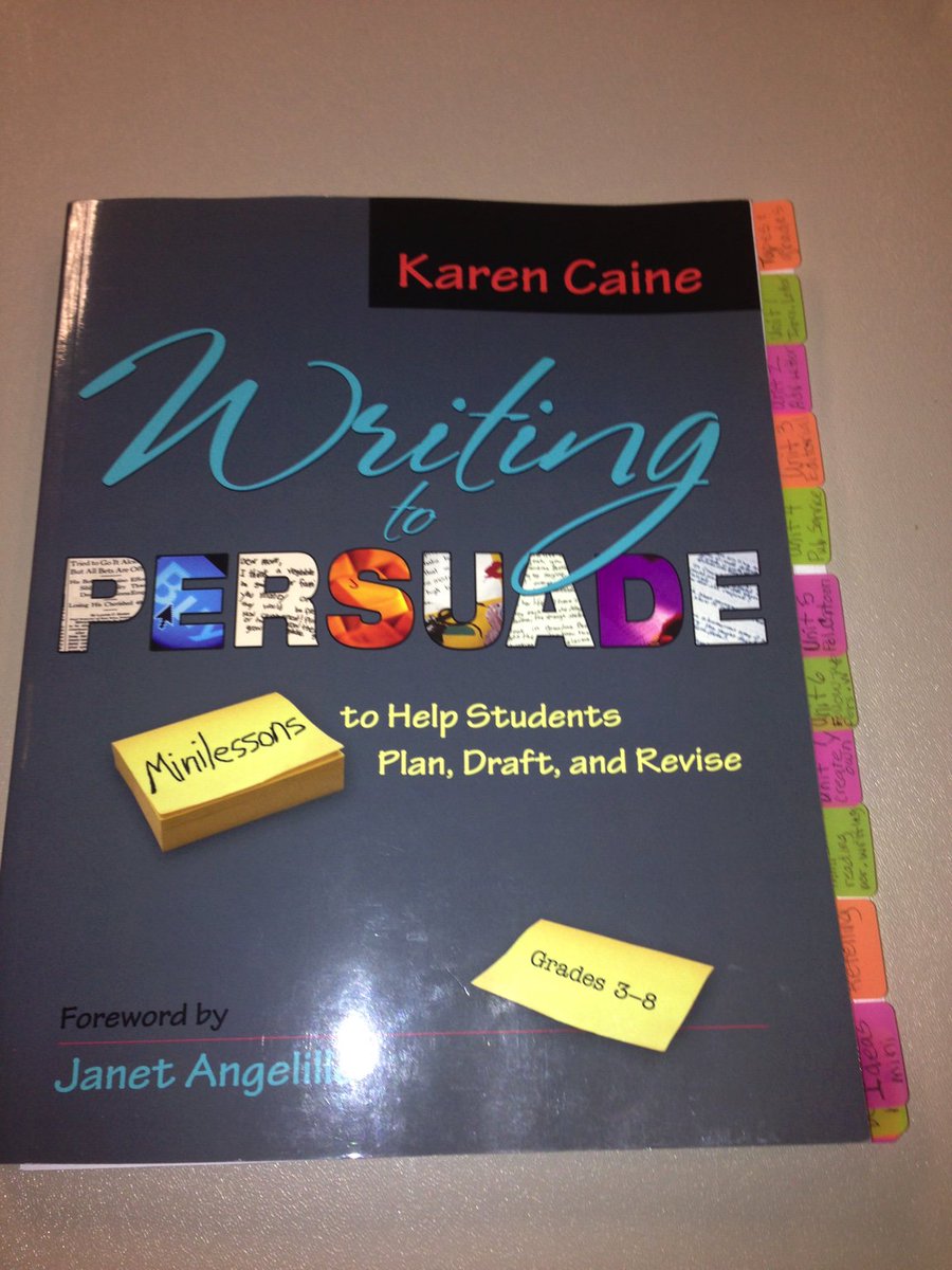 KarenECaine's tweet photo. Wow, this teacher knows Writing to Persuade better than I do. I love these tabs. 

#writingtopersuade #Heinemannpub https://t.co/775zpHIfqM