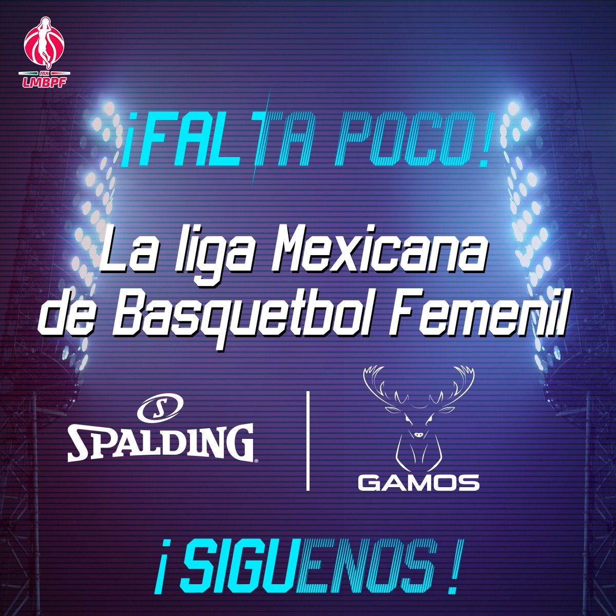 SpaldingMexico's tweet photo. ¡La espera terminó! A unos cuantos días de empezar con la Liga Mexicana de Baloncesto Profesional Femenil. ¡Síguenos! #ClubGamos #YoSoyGamo #ViveLMBPF #ViveElSueño https://t.co/VsCF2dVa7F