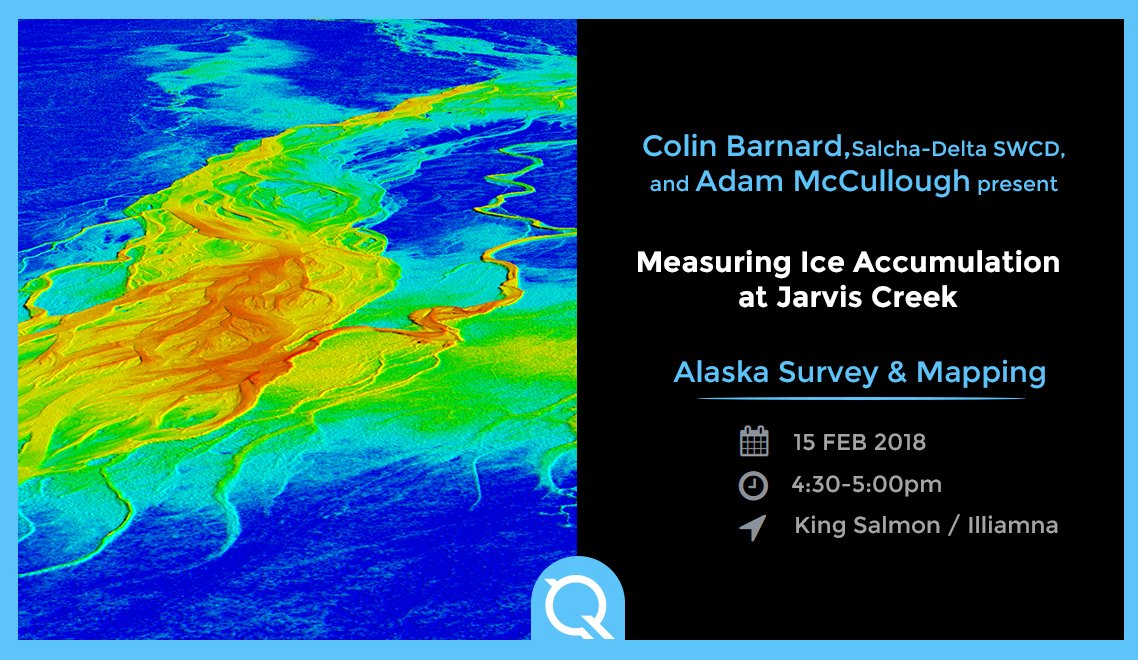 NV5Geospatial's tweet photo. Get the cold, hard facts on Ice Accumulation! Colin Barnard of Salcha-Delta SWCD &amp; Adam McCullough discuss their findings via remote sensing analysis @AKSMC https://t.co/irVVXhRder