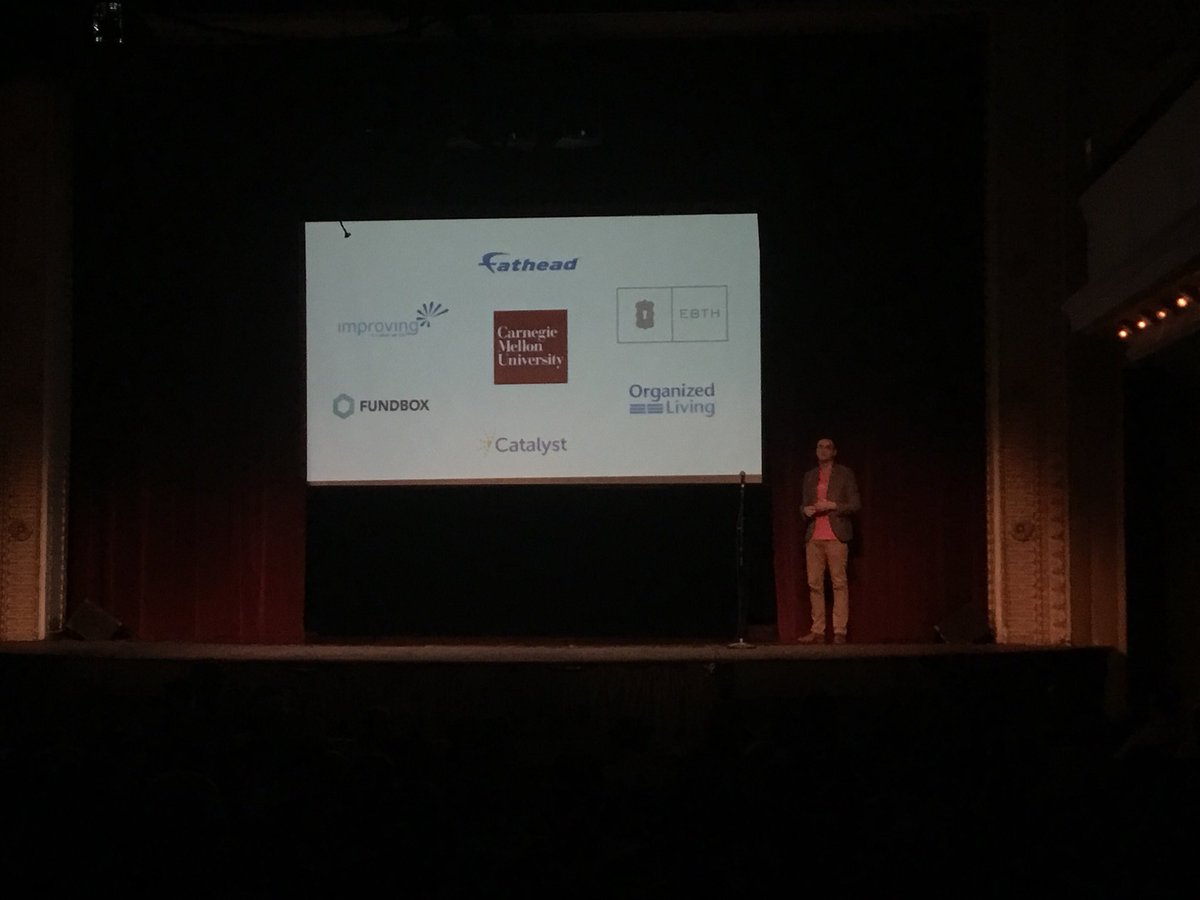 LeadersOutFront's tweet photo. David from @picnicinsights part of the #UpTech6DemoDay talks about solving the problems of #softwaredevelopment before they even begin. There was over $1.7Trillion lost in 2017 alone because of software failures. #FindKeyWords #SuggestFixes - #StartupCincy @UpTechIdeas https://t.co/NBffDTGM0p