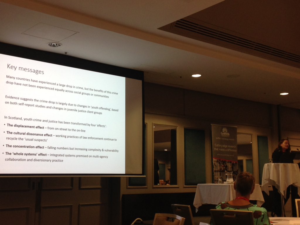 _marywoodward's tweet photo. Susan McVie speaking about impact of changes in youth crime and justice #ARCJC2018 https://t.co/XNtYiCbBeo