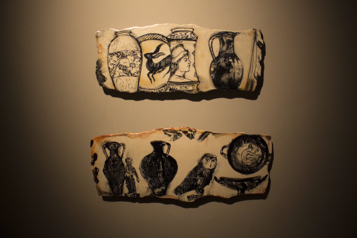 vacsxu's tweet photo. โDrawn To Clayโ by Laurie Shaman is available to see at SXU Gallery until March 20, 2018. #artreception #VACSXU #SXUVAC #ARTSXU #SXUART #clay #clayartist #clayartwork https://t.co/GX04WYkIBY
