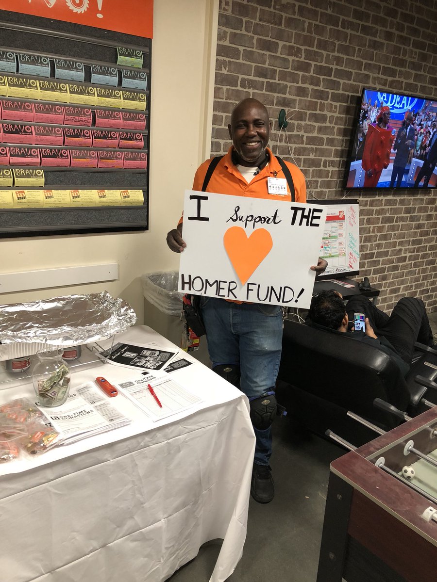 Great Way to kick off the Homer Fund campaign!!!!6152 #ISupportTHF