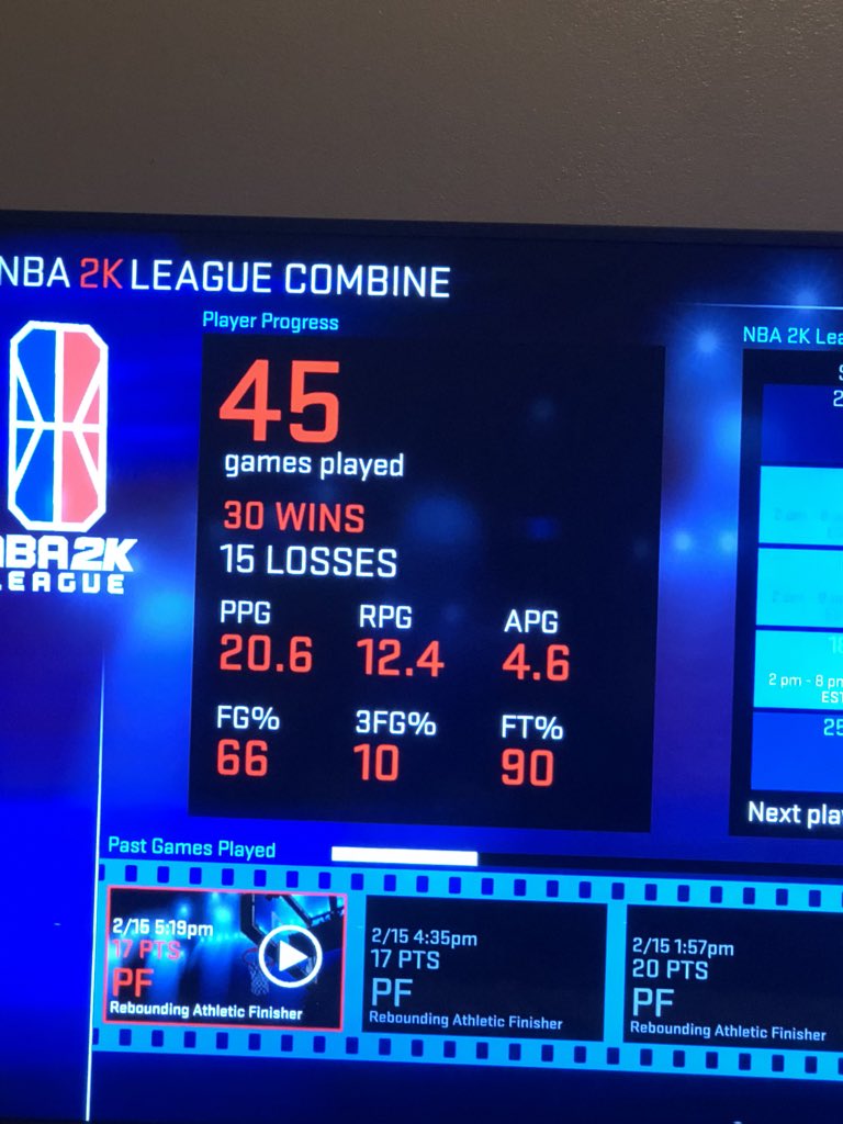 iNetworkOps's tweet photo. Played a few games today didn’t see much change in stats other than a few more wins and a #TripleDouble
#Nba2K18
#2KLeagueCombine
#youtuber
#xboxone
#2kleague
#retweet
#2KDraftMe
#RogerDraftMe
#2KResume
@AdamRubinNba
@RogerCaneda
@PistonsGT
@Keiranthil
@Sprtakuz
@WizardsDG https://t.co/u22F6G5ixz