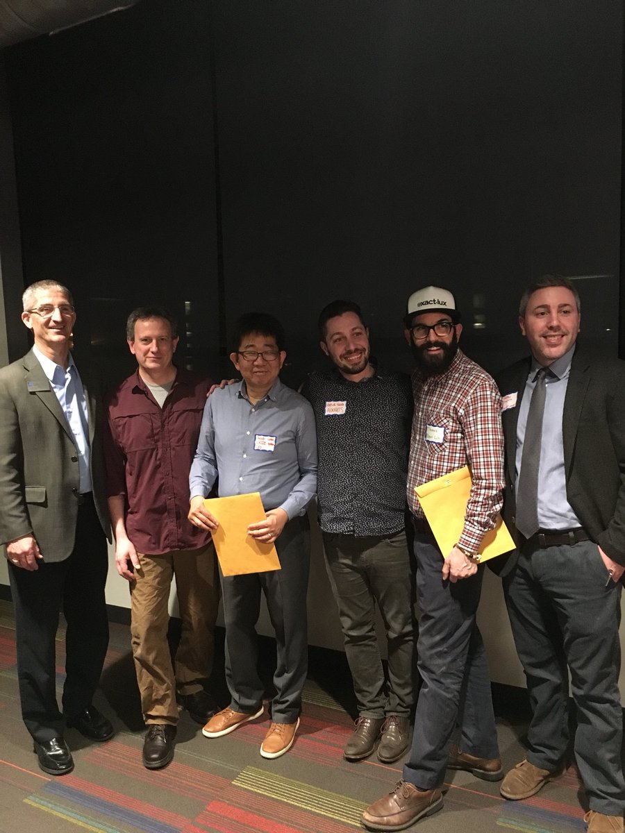 MassInno's tweet photo. Congrats #MIN107 audience choice winners @dspwi @ExactLux #caidesytems & grand prize @AdopetsUS @ihub_uml https://t.co/o8CeSI6zL3