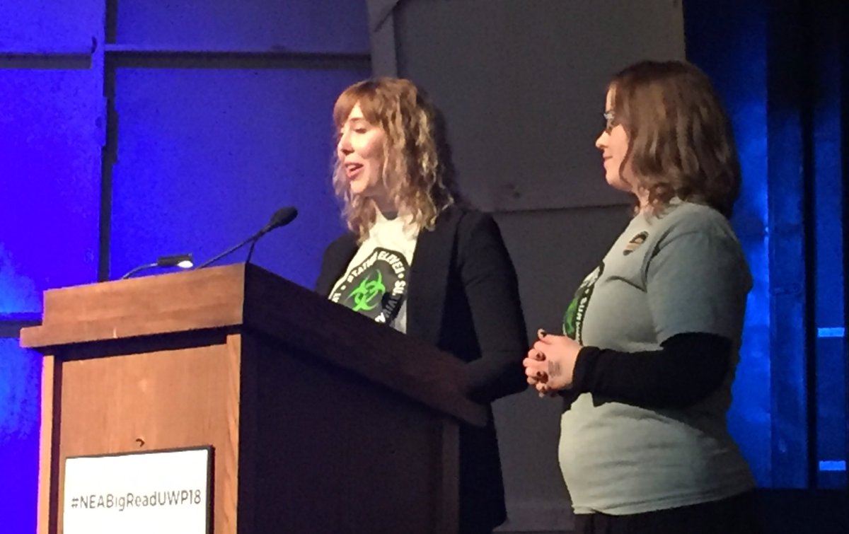 ChancellorFord's tweet photo. Kicking off the #NEABigReadUWP18 @uwparkside. Thank you @ParksideRange &amp; #realamazing @uwplibrary Team @archivistbyday #literacy https://t.co/uEjs1txHT0